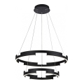 Redo 01-3179 - Lampadario a sospensione con filo LED dimmerabile CASTLE LED/60W/230V nero