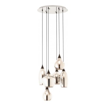 Redo 01-3194 - Suspension filaire TANNER 6xE14/28W/230V d. 47,2 cm