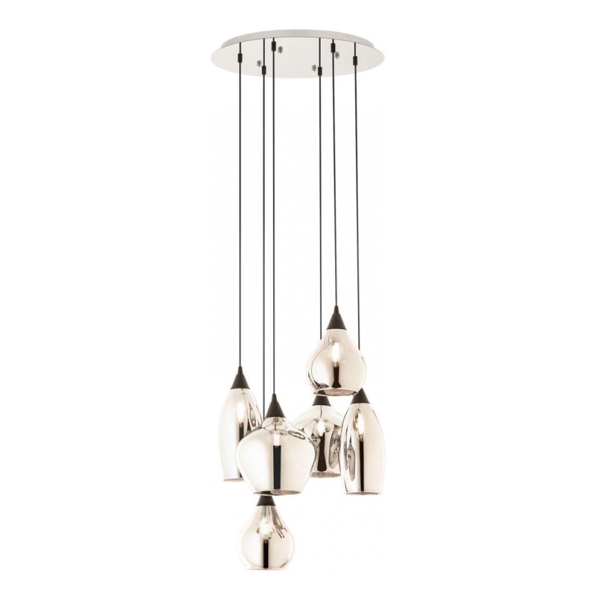 Redo 01-3194 - Suspension filaire TANNER 6xE14/28W/230V d. 47,2 cm