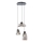 Redo 01-3197 - Suspension filaire LUKE 3xE27/42W/230V d. 46 cm noir