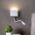 Redo 01-3210 - LED-Wandleuchte mit flexibler und kleiner Lampe MOKA LED/6W + LED/3W/230V USB CRI90 weiß