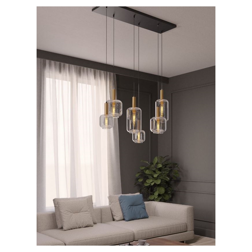 Redo 01-3215 - Suspension filaire BRINA 6xE27/23W/230V