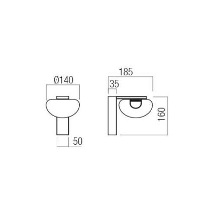 Redo 01-3242 - LED Wandleuchte SINCLAIR LED/6,5W/230V CRI 93 IP21 schwarz