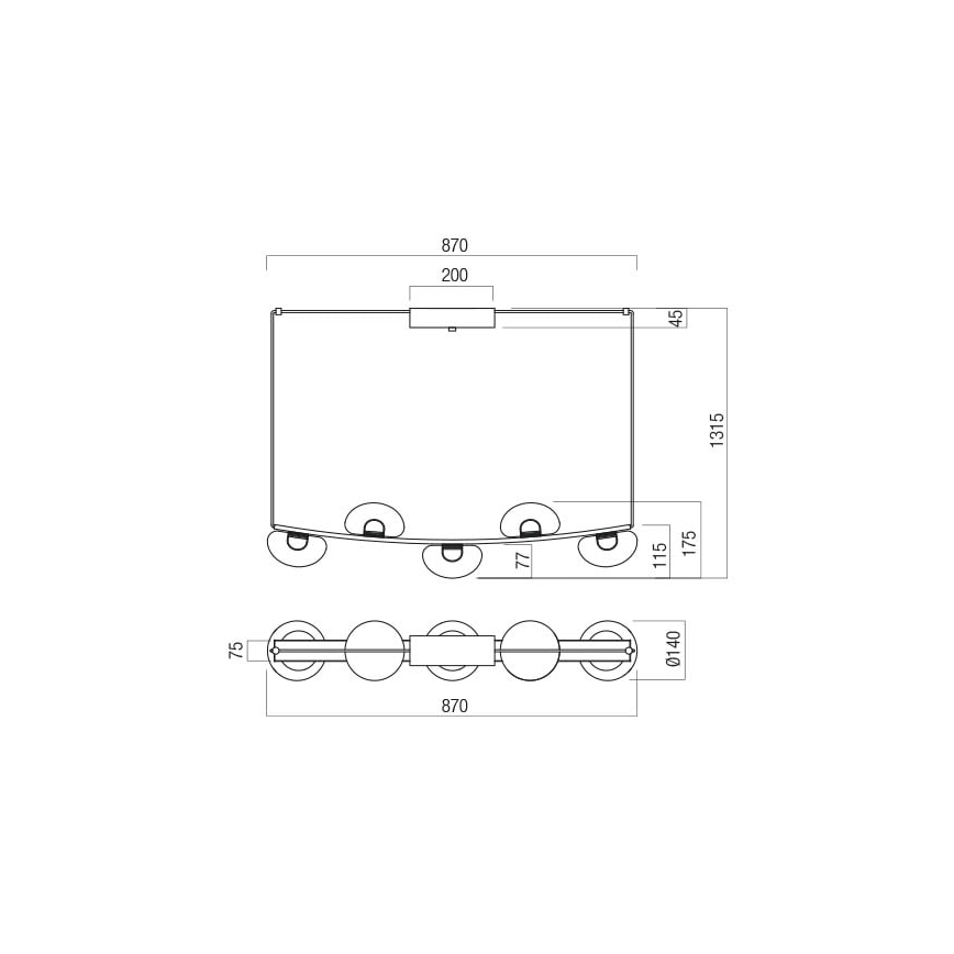 Redo 01-3244 - Lampadario a sospensione con filo LED dimmerabile SINCLAIR LED/35W/230V CRI 93 IP21 nero