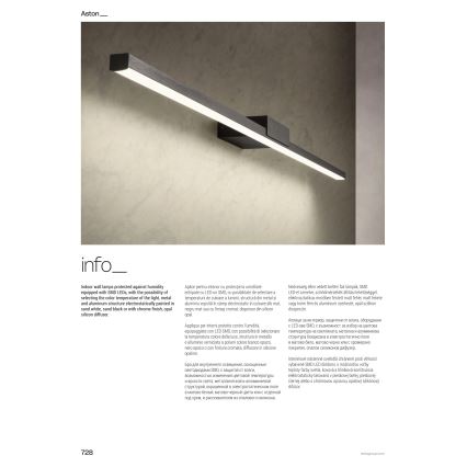 Redo 01-3272 - Éclairage LED pour miroir de salle de bains ASTON LED/18W/230V 3000/4000K 90 cm CRI 90 IP44 chrome brillant