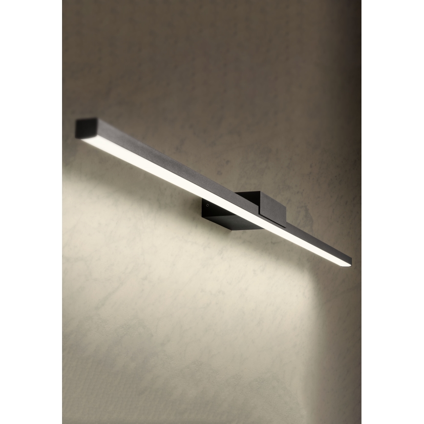 Redo 01-3276 - Illuminazione LED per specchio da bagno ASTON LED/24W/230V 3000/4000K 120 cm CRI 90 IP44 nero