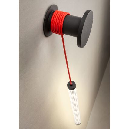 Redo 01-3302 - Applique murale LED dimmable SWING LED/9W/230V 3000/4000K IRC 90 noire