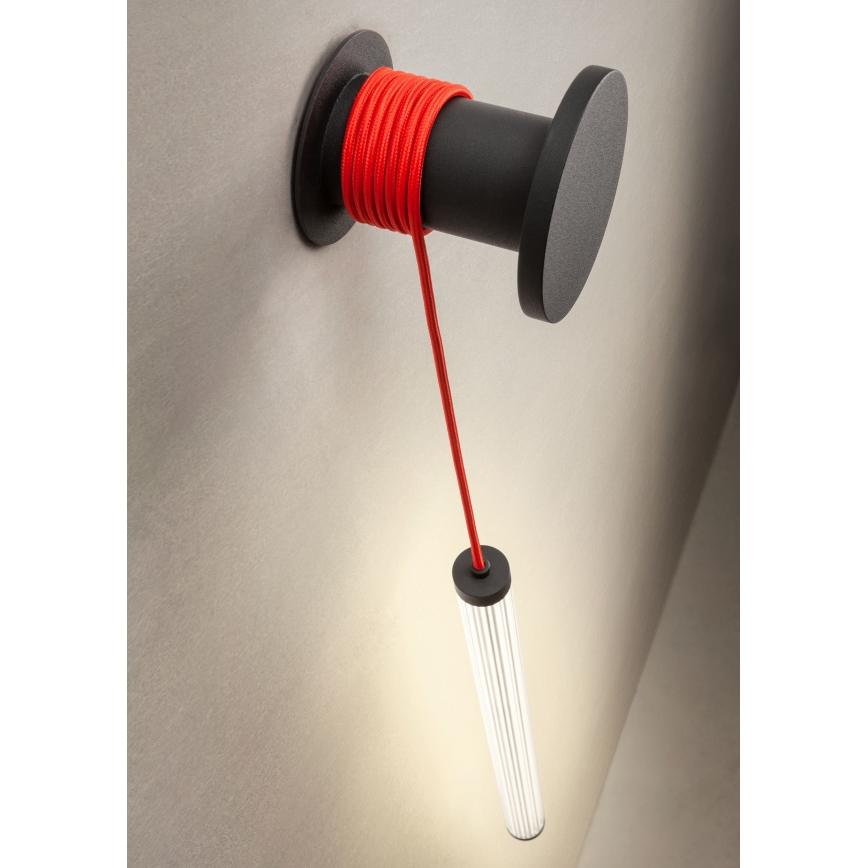 Redo 01-3302 - Applique murale LED dimmable SWING LED/9W/230V 3000/4000K IRC 90 noire