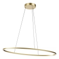 Redo 01-3338 - Lampadario LED dimmerabile sospeso con cavo LEO LED/48W/230V 3000/4000K CRI 90 40x95 cm finitura bronzata