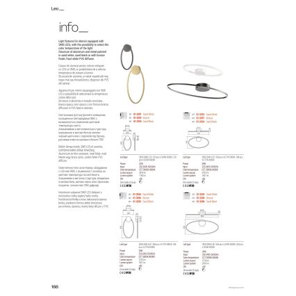 Redo 01-3339 - Suspension LED dimmable sur câble LEO LED/48W/230V 3000/4000K IRC 90 40x95 cm noir