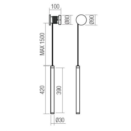 Redo 01-3361 - Applique murale LED dimmable SWING LED/9W/230V 3000/4000K IRC 90 blanc