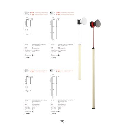 Redo 01-3361 - Lampada da parete dimmerabile a LED SWING LED/9W/230V 3000/4000K CRI 90 bianca