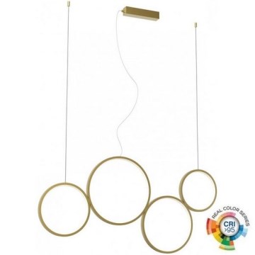 Redo 01-3383 - Lampadario a sospensione con filo LED dimmerabile ATHENA LED/40W/230V 3000/4000/6000K CRI98 oro