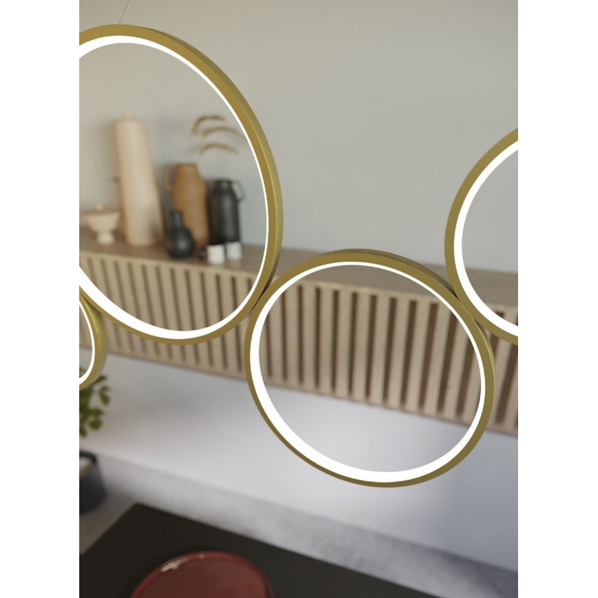 Redo 01-3383 - Lampadario a sospensione con filo LED dimmerabile ATHENA LED/40W/230V 3000/4000/6000K CRI98 oro