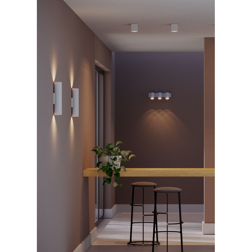 Redo 01-3407 - Spot DELPHI 1xGU10/7W/230V 8,1x8,1 cm blanc