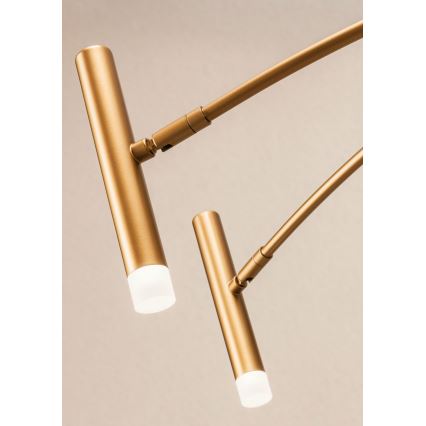 Redo 01-3448 - Lustre LED dimmable sur tige RAYEN LED/60W/230V CRI 90 doré