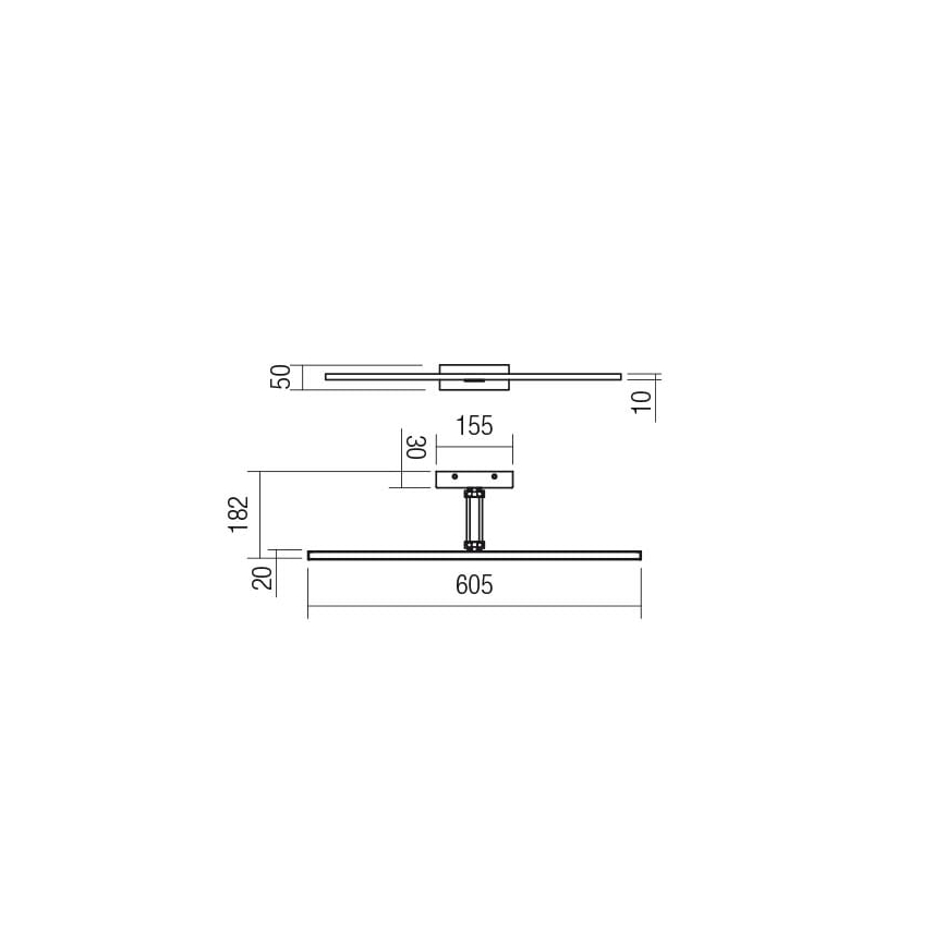 Redo 01-3462 - Applique LED pour tableau LINEAR LED/8W/230V 60,5 cm CRI 92 blanc