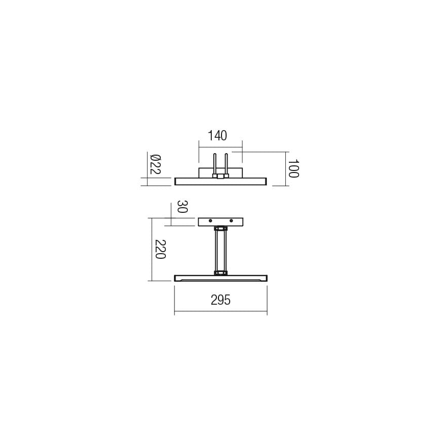 Redo 01-3472 - Applique LED pour tableau IKON LED/7,3W/230V 29,5 cm CRI 92 laiton