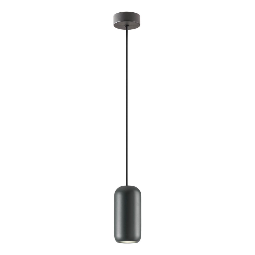 Redo 01-3474 - Lampadario a sospensione con filo BOOM 1xGU10/10W/230V diametro 7,6 cm nero