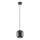 Redo 01-3477 - Lampadario a sospensione con filo BOOM 1xGU10/10W/230V diametro 12 cm nero