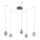 Redo 01-3487 - Lampadario dimmerabile su cavo KHADI 5xLED/5,2W/230V CRI 90 a ragno nero/fumé