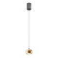 Redo 01-3547 - Lampadario LED a sospensione con filo AVES LED/12W/230V diametro 9,6 cm CRI 90 oro