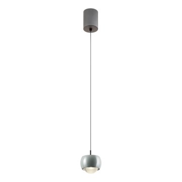 Redo 01-3549 - Lampadario LED a sospensione con filo AVES LED/12W/230V diametro 9,6 cm CRI 90 grigio