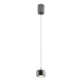 Redo 01-3550 - Lampadario LED a sospensione con filo AVES LED/12W/230V diametro 9,6 cm CRI 90 nero