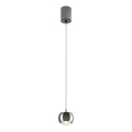 Redo 01-3551 - Lampadario LED a sospensione con filo AVES LED/12W/230V diametro 9,6 cm CRI 90 antracite