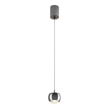 Redo 01-3551 - Lampadario LED a sospensione con filo AVES LED/12W/230V diametro 9,6 cm CRI 90 antracite