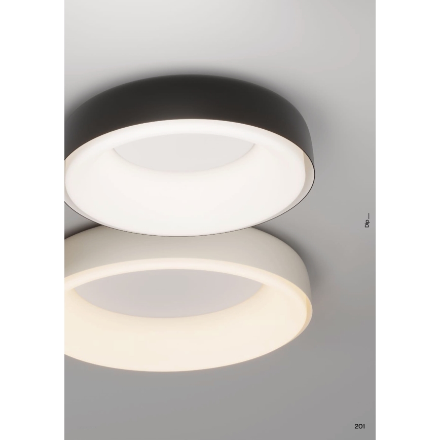 Redo 01-3721 - Plafonnier LED DIP, 30 W, 230 V, 2700/3000/4000/5000/6500 K, IRC 90, Ø 48,6 cm, beige