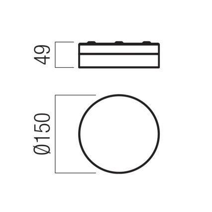 Redo 01-3725 - LED-Deckenleuchte für Badezimmer FRISBI LED/8W/230V d 15 cm CRI 90 IP44 glänzendes Chrom
