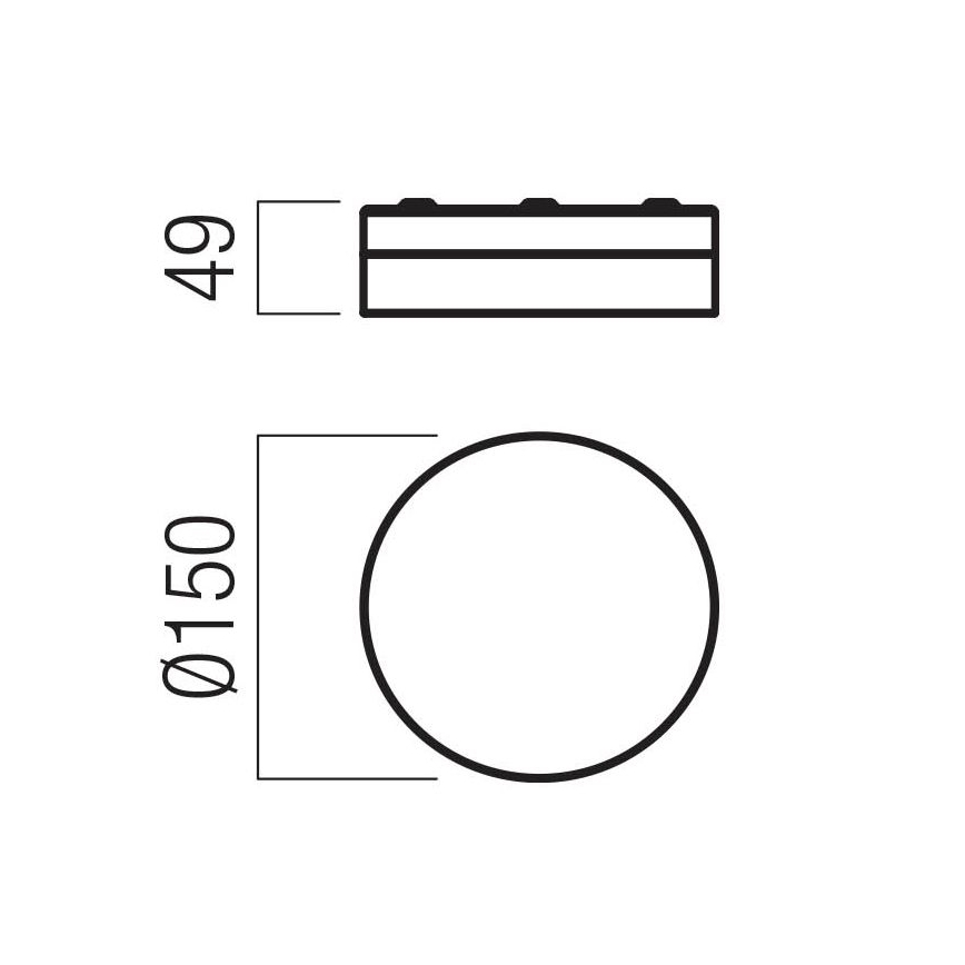 Redo 01-3725 - LED-Deckenleuchte für Badezimmer FRISBI LED/8W/230V d 15 cm CRI 90 IP44 glänzendes Chrom