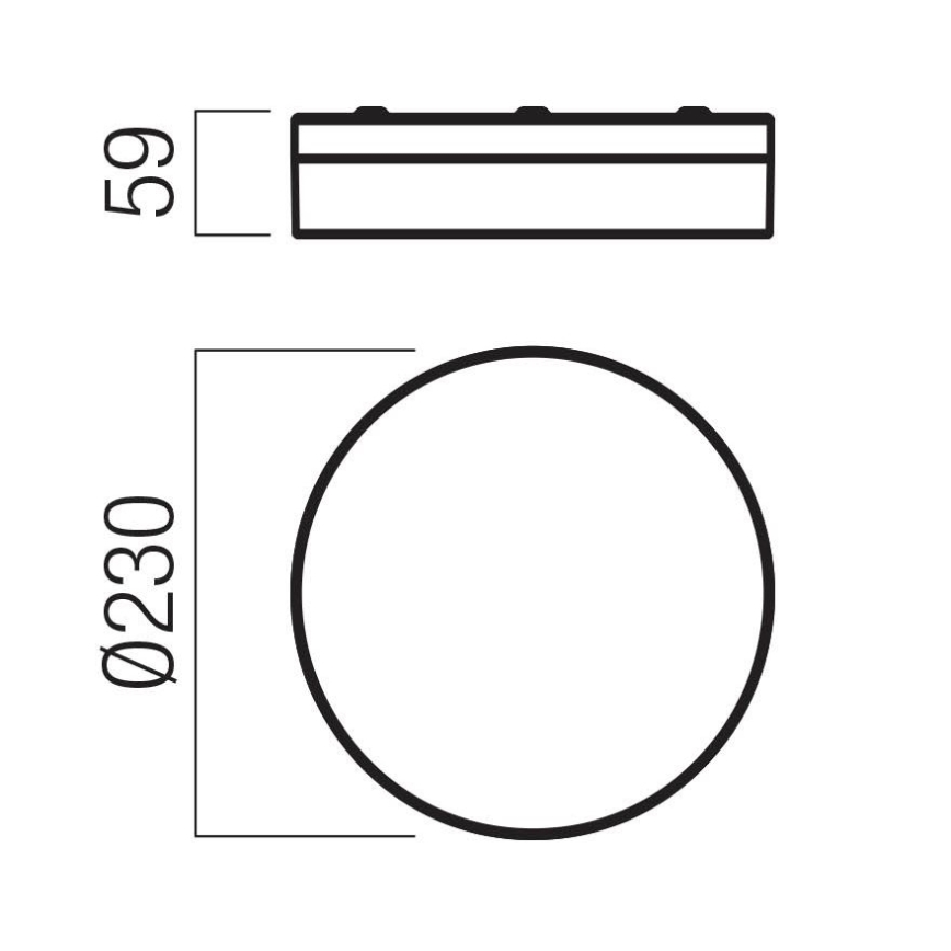 Redo 01-3731 - LED-Deckenleuchte für Badezimmer FRISBI LED/12W/230V d 23 cm CRI 90 3000/4000K IP44 weiß