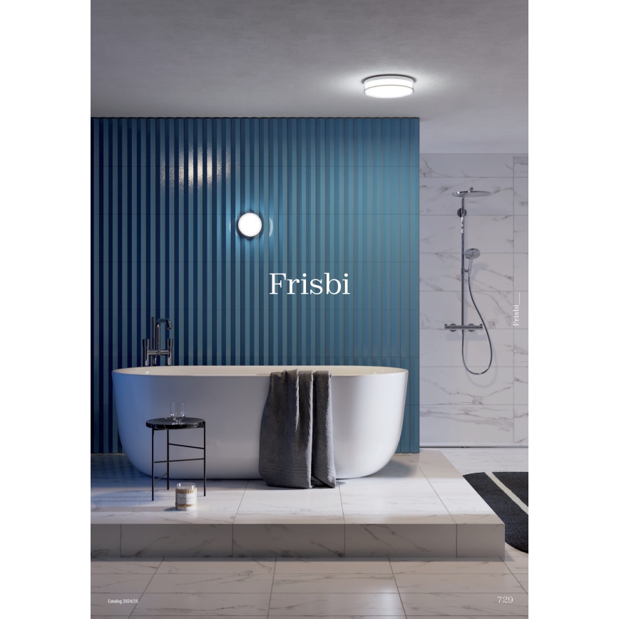 Redo 01-3732 - LED-Deckenleuchte für Badezimmer FRISBI LED/18W/230V d 28 cm CRI 90 3000/4000K IP44 weiß