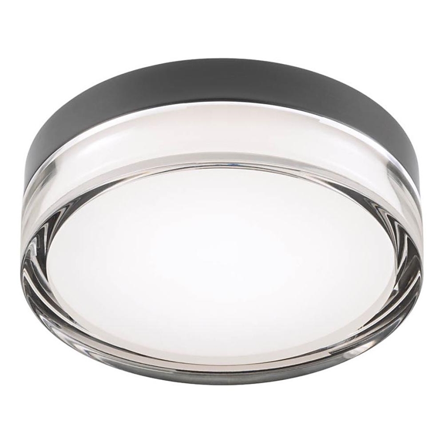 Redo 01-3733 - LED-Deckenleuchte für Badezimmer FRISBI LED/8W/230V d 15 cm CRI 90 IP44 schwarz
