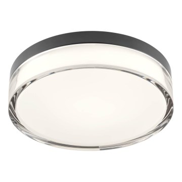 Redo 01-3735 - LED-Deckenleuchte für Badezimmer FRISBI LED/12W/230V d 23 cm CRI 90 3000/4000K IP44 schwarz