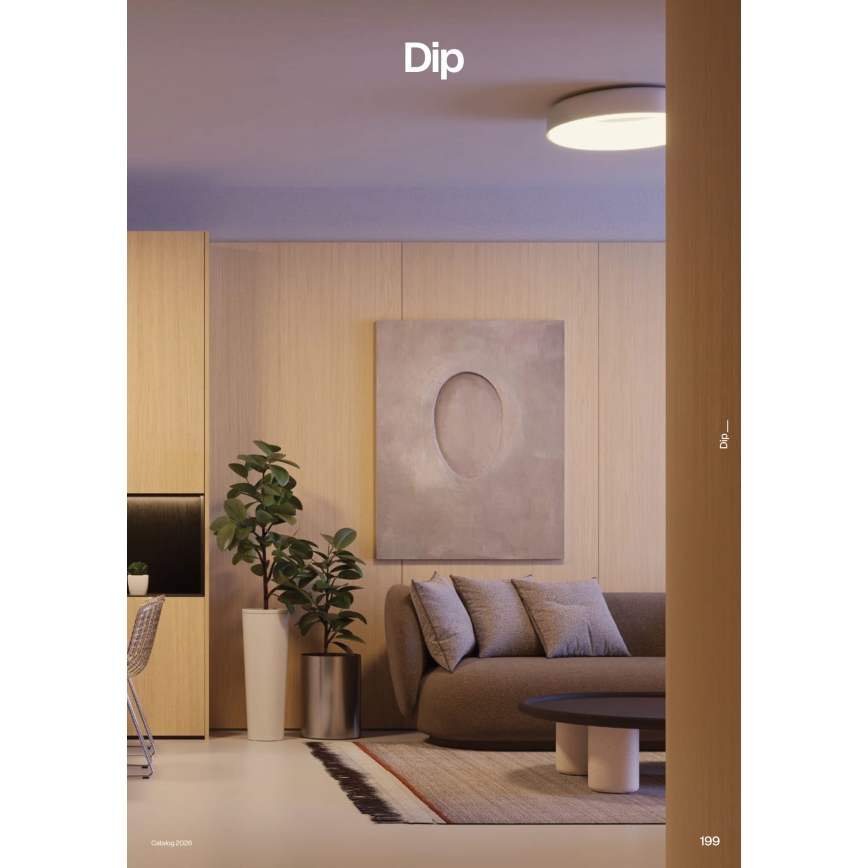 Redo 01-3941 - Plafoniera a LED DIP/40W/230V 2700/3000/4000/5000/6500K CRI 90 Ø 62,4 cm bianca