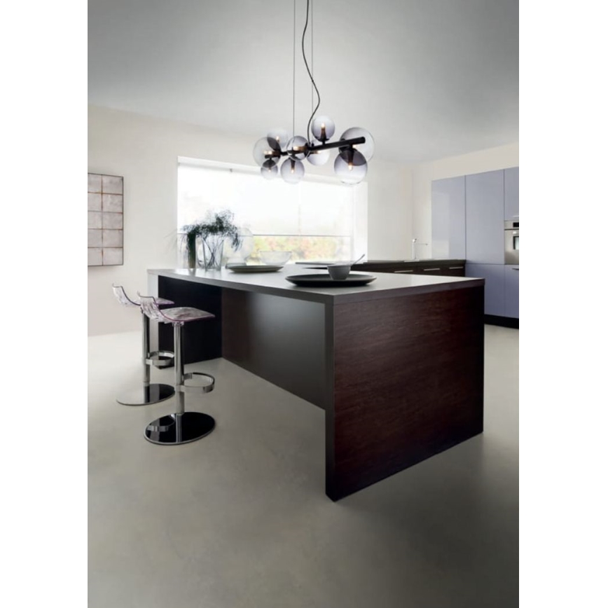 Redo 01-3989 - Suspension filaire ASTRA 9xG9/8W/230V noir