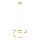 Redo 01-4014 - Lustre LED dimmable sur câble SCROLL, 38 W, 230 V, 3000 K/4000 K/6000 K, IRC 90, Ø 60 cm, doré