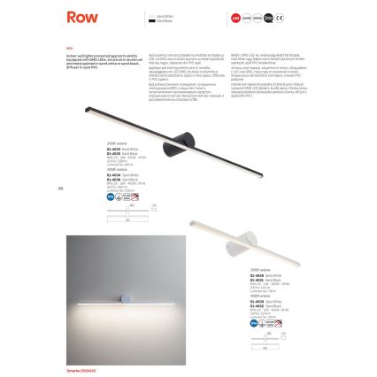 Redo 01-4036 - Éclairage de miroir salle de bain ROW LED/18W/230V 90 cm IP44 noir