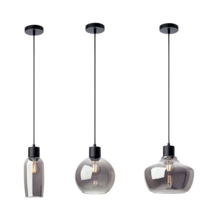 Redo 01-4044 - Suspension filaire ATLANTIS 1xE27/42W/230V d. 11 cm noir