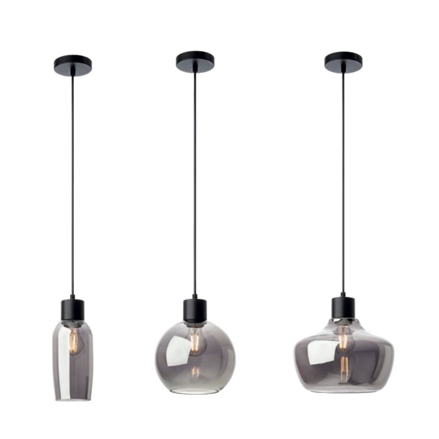 Redo 01-4044 - Suspension filaire ATLANTIS 1xE27/42W/230V d. 11 cm noir