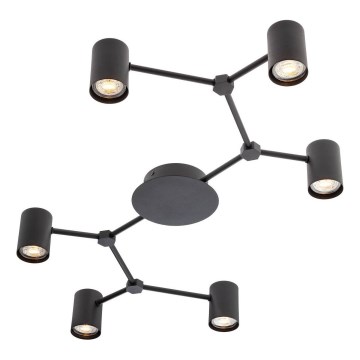 Redo 01-4048 - Strahler WEBB 6xGU10/10W/230V schwarz