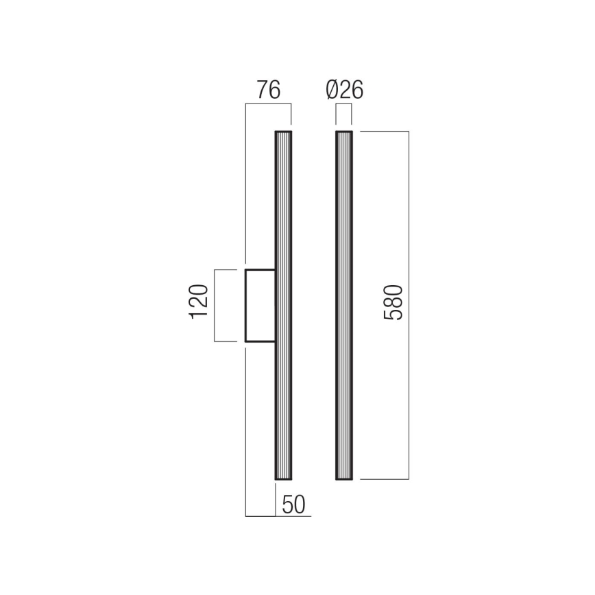 Redo 01-4058 - Lampada da parete dimmerabile a LED NIKOS LED/10W/230V CRI 90 dorata