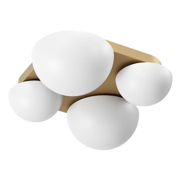 Redo 01-4332 - LED-Deckenleuchte LUMIEN 4xLED/26W/230V 2700/3000K CRI 90 weiß/gold