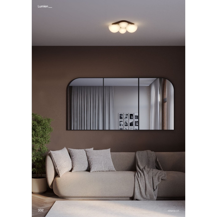 Redo 01-4333 - LED-Deckenleuchte LUMIEN 4xLED/26W/230V 2700/3000K CRI 90 weiß/schwarz
