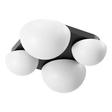 Redo 01-4333 - Plafoniera LED LUMIEN 4xLED/26W/230V 2700/3000K CRI 90 bianco/nero