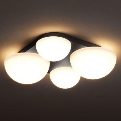 Redo 01-4333 - Plafonnier LED LUMIEN 4xLED/26W/230V 2700/3000K IRC 90 blanc/noir