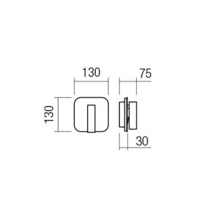 Redo 01-4473 - LED-Wandleuchte QUDA LED/6W/230V + LED/3W CRI 90 USB, bronzefarben
